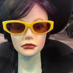 Crap Eyewear Yellow Sunglasses please see lens for scratches
